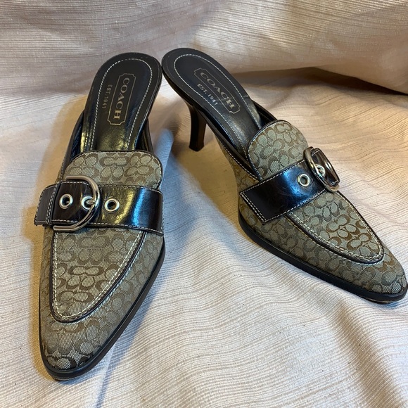 Coach Vintage almost NEW made in Italy mules - Picture 1 of 15